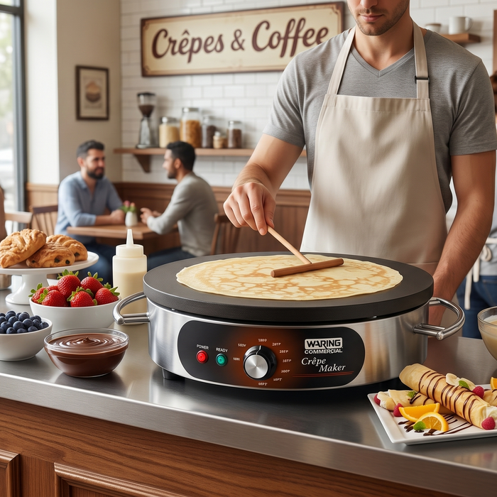 El platillo más rentable y el equipo más compacto: Crepas al instante