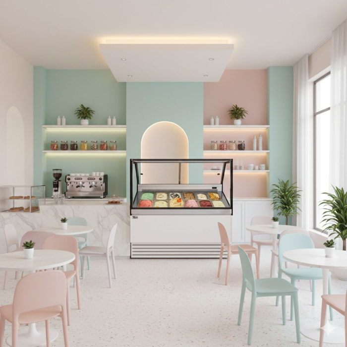 ¿Por qué la luz LED es el mejor aliado de las vitrinas de gelato?