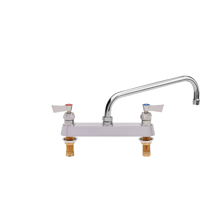 Grifo Mezclador a Cubierta de 8" con Cuello Swing Móvil de 14" Fisher