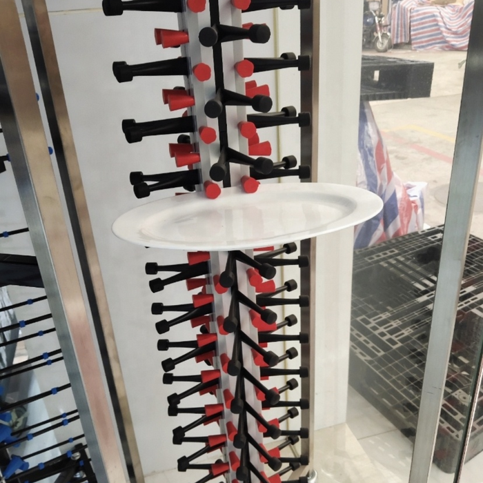 Estante Rack Móvil para Platos Acero Inoxidable 48 platos