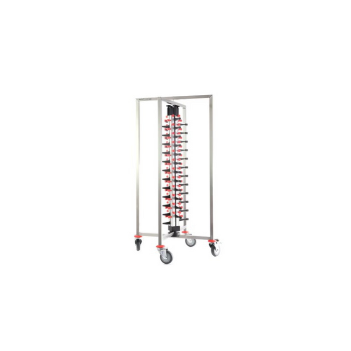 Estante Rack Móvil para Platos Acero Inoxidable 48 platos