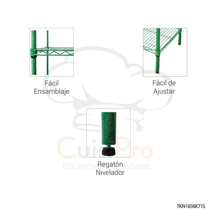 Anaquel epóxico Estacionario TKN1836K71S Teknikitchen