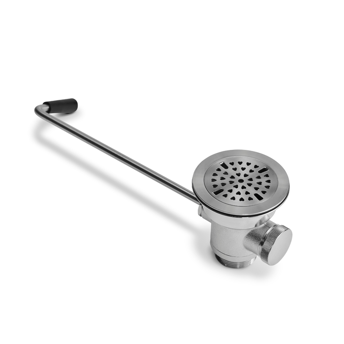 Contra canasta Válvula de Drenaje de 3 1/2" con Maneral de Acero TKN2440 Teknikitchen