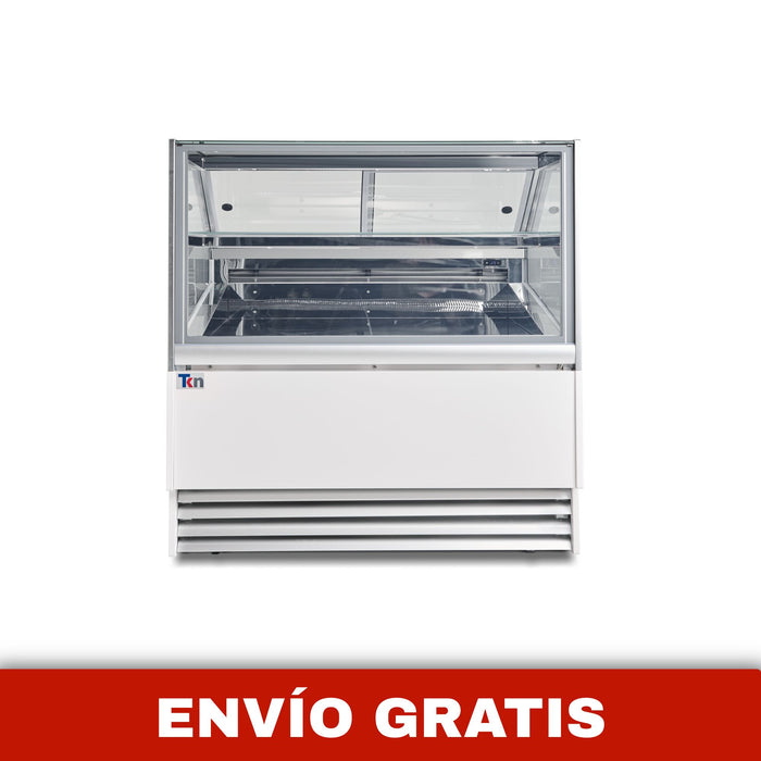 Vitrina Expositora Blanca para Pastelería TKN12SP TKN 220V Iluminación LED Pasteles, Tartas, Gelatinas