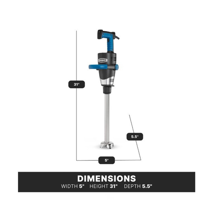 Batidora de Inmersión Big Stik EvolutionX® con un Brazo de 16 Pulgadas de Alta Resistencia WSB600X Waring Commercial