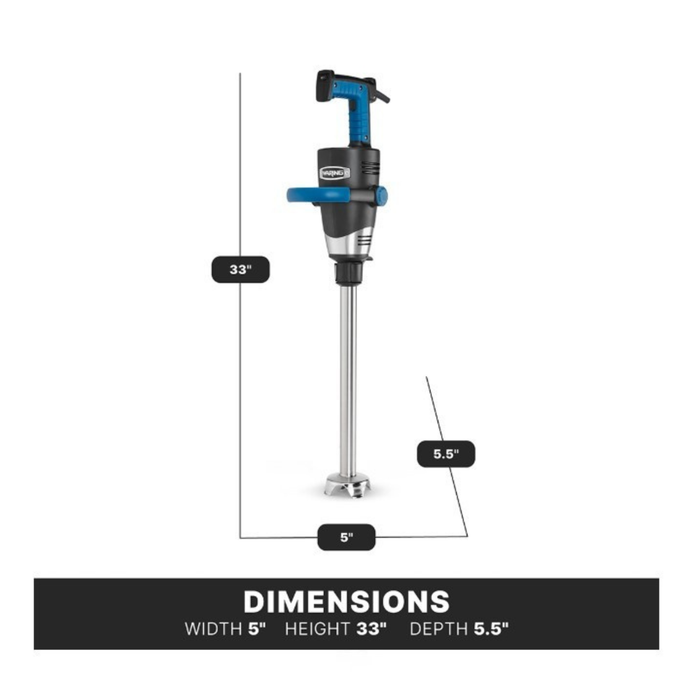 Batidora de Inmersión Big Stik EvolutionX® con Brazo de 18 Pulgadas de Alta Resistencia WSB650X Waring Commercial