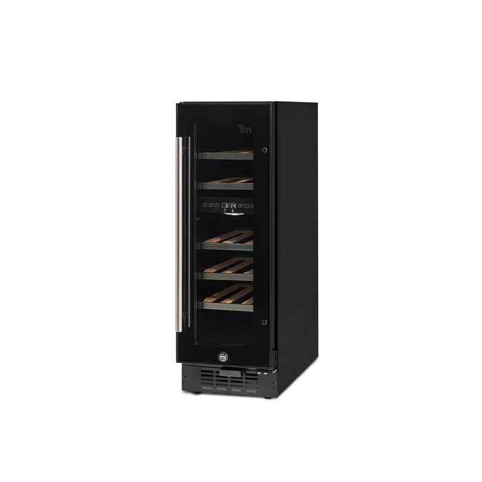 Cava de Vinos Doble Temperatura Capacidad 17 Botellas WC2T20 TKN Estantes de Madera Cava Empotrable o Freestanding