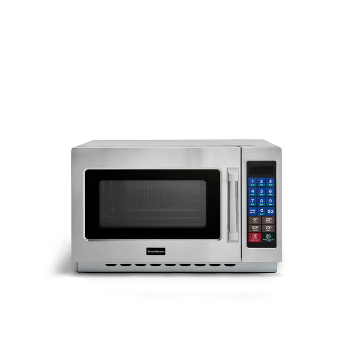 Horno de Microondas Acero Inoxidable 1.2 pies cúbicos Capacidad 100 Programas Uso Comercial Trabajo Medio TKM10TC TekniKitchen