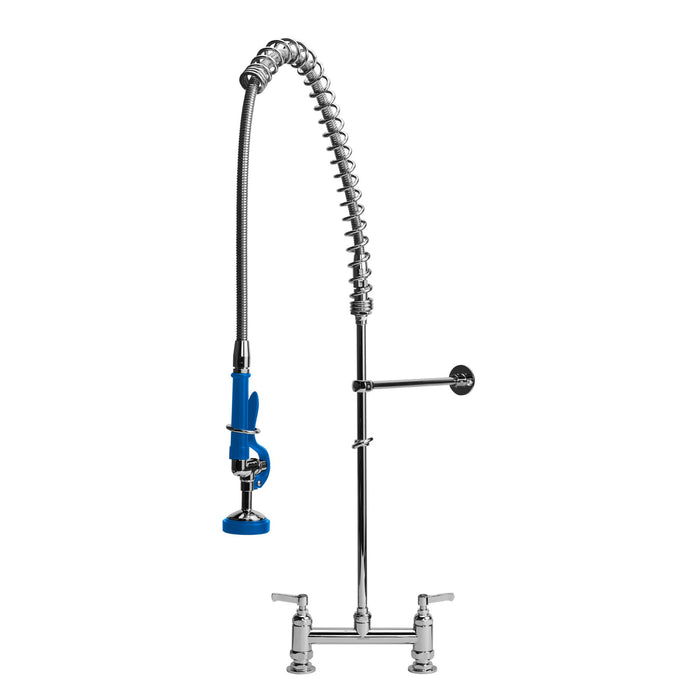 Llave de Prelavado Grifo a Cubierta con Mezcladora de 8" Manguera Flexible de Acero Inoxidable TKN2310 TKN