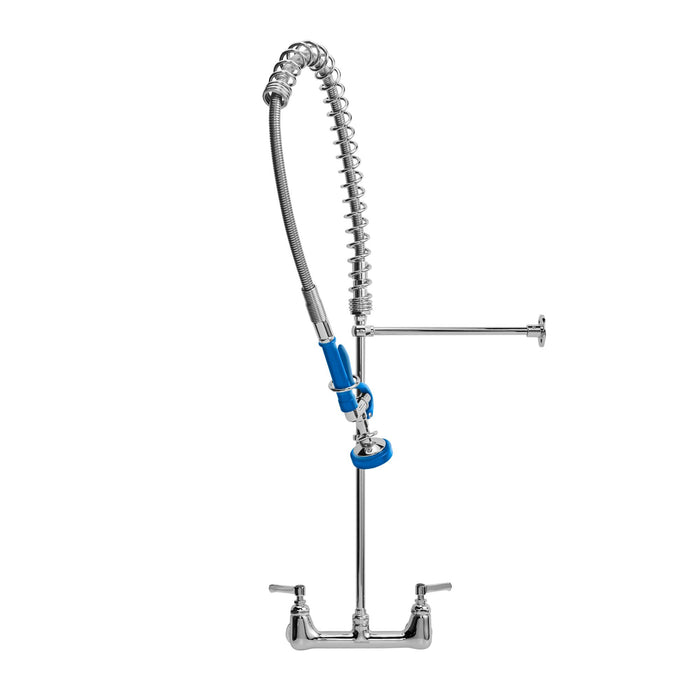 Llave de Prelavado Grifo a Pared con Mezcladora de 8" Manguera Flexible de Acero Inoxidable TKN2210 TekniKitchen