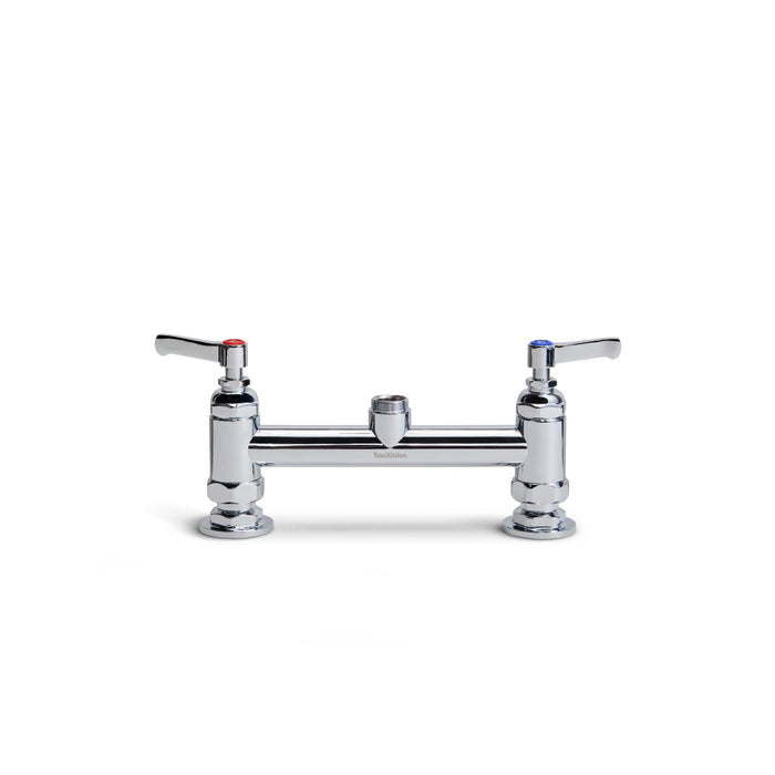 Llave de Prelavado Grifo a Cubierta con Mezcladora de 8" Manguera Flexible de Acero Inoxidable TKN2310 TKN