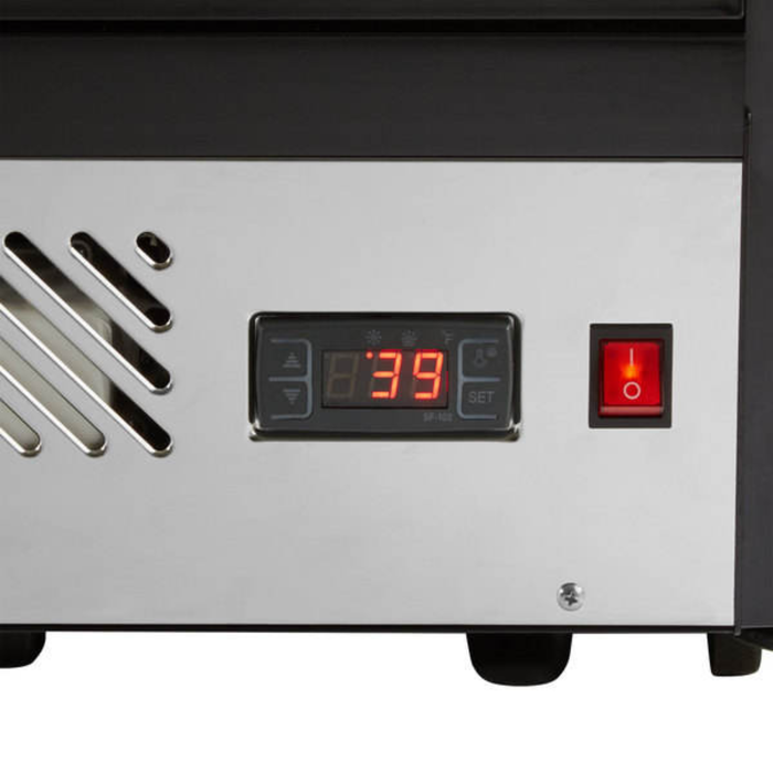 Vitrina Expositora sobre Mostrador Refrigerada 127v TKN160R TKN Control Digital de Temperatura 160 Litros